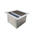 Knock Box Χωνευτό Inox 19x18x10,5cm